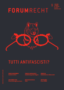 Die Titelgrafik zeigt dieses Mal einen Wolf. Wir sehen den Wolf durch eine Brille. Die beiden Gläser der Brille haben einen wellenförmigen Rand und jeweilse inen Schafskopf, sodass die Gläser jeweils wie ein Schaf aussehen.